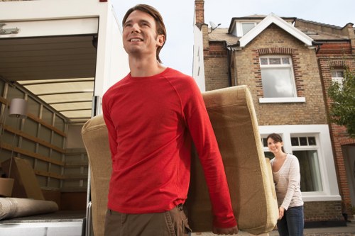 Packed student items stored safely in Mitcham facility