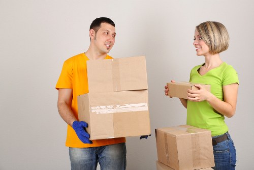 Household furniture packed for storage in Mitcham